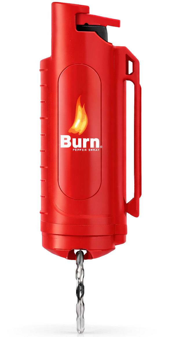 Burn Pepper Spray 1/2oz Police Strength Self Defense Security Keychain Red