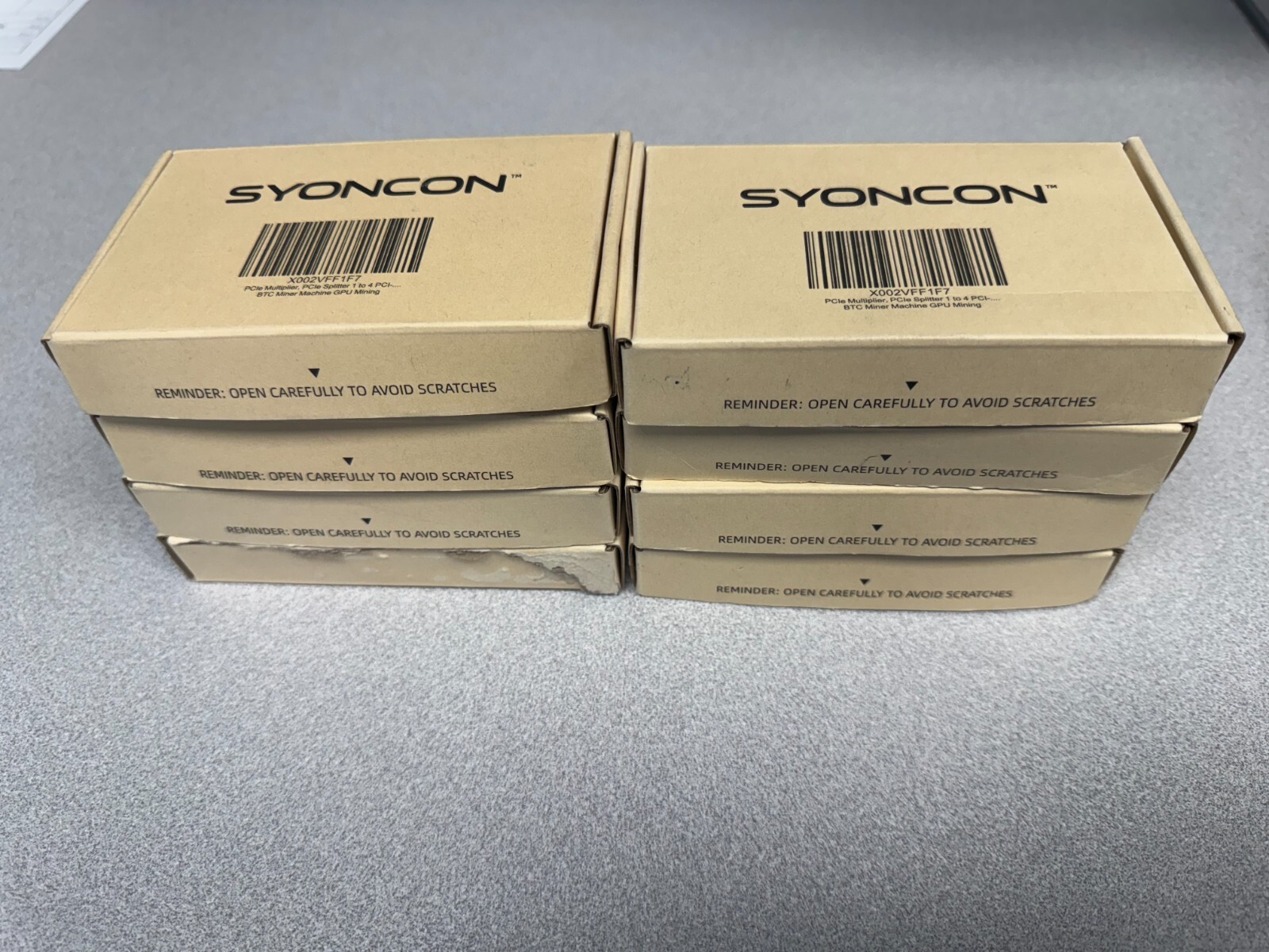 SYONCON X002VFF1F7 PCIe Multiplier, PCIe Splitter 1 to 4 PCIe x1 ***LOT OF 8***