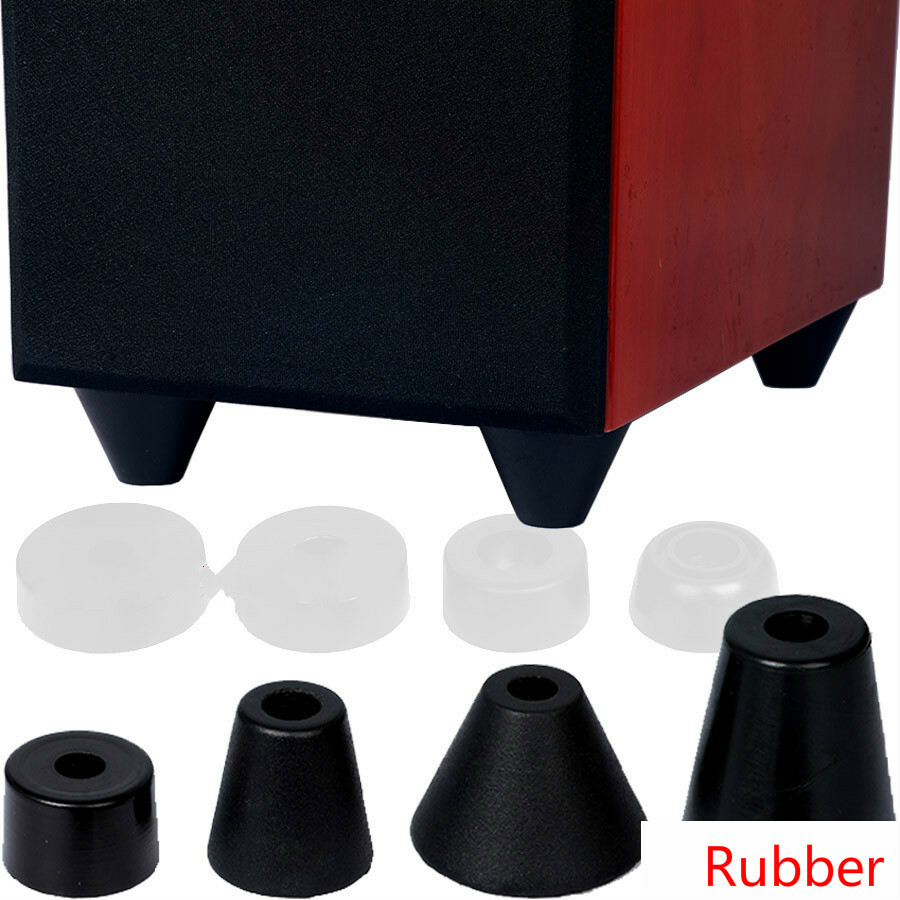 4 Pcs Rubber Speaker AMP CD Isolation Damper Feet Stand Subwoofer Pads Foot Kits
