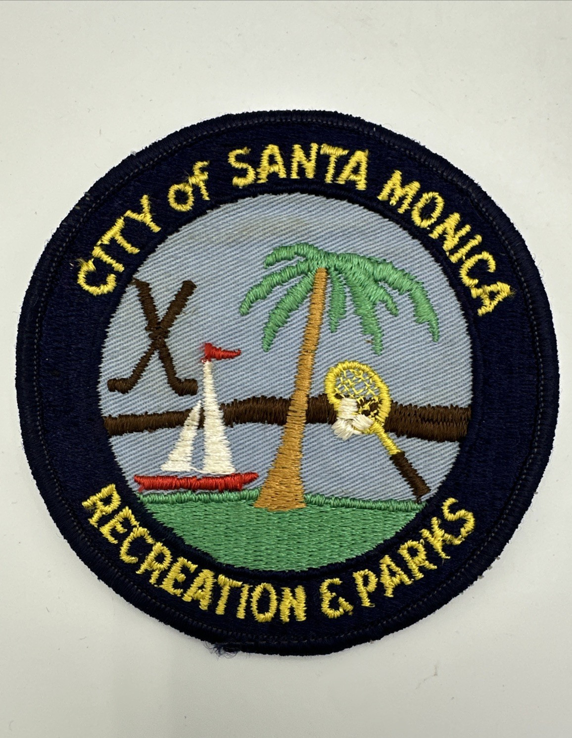 Vintage Original City of Santa Monica Recreation & Parks Patch California 4"