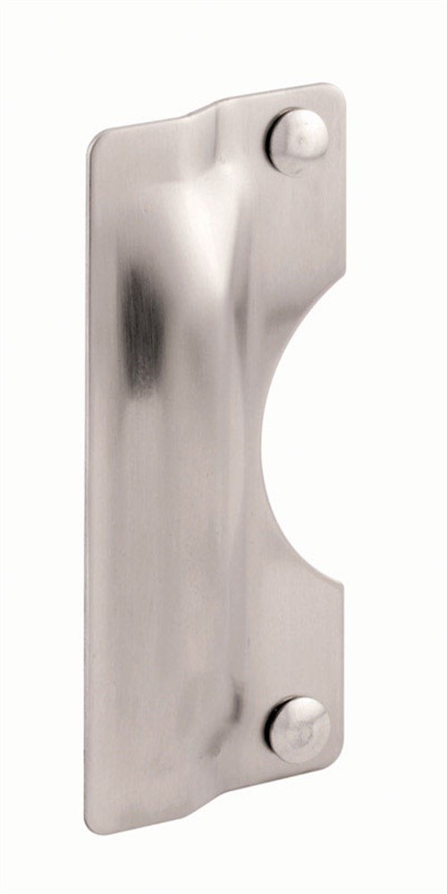 Prime-Line U 9496 Brushed Stainless Steel Entry Latch Guard 7 L x 3 H in. 2 Pack