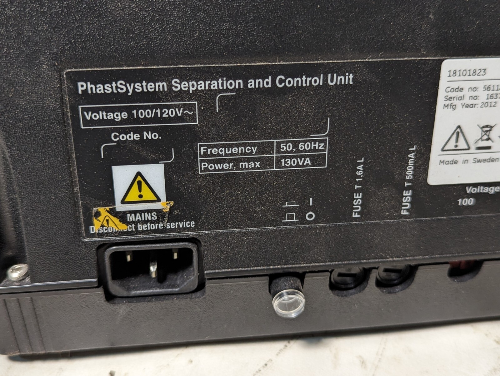 GE PhastSystem Separation and Control Unit 56118591, Development Unit 56118593