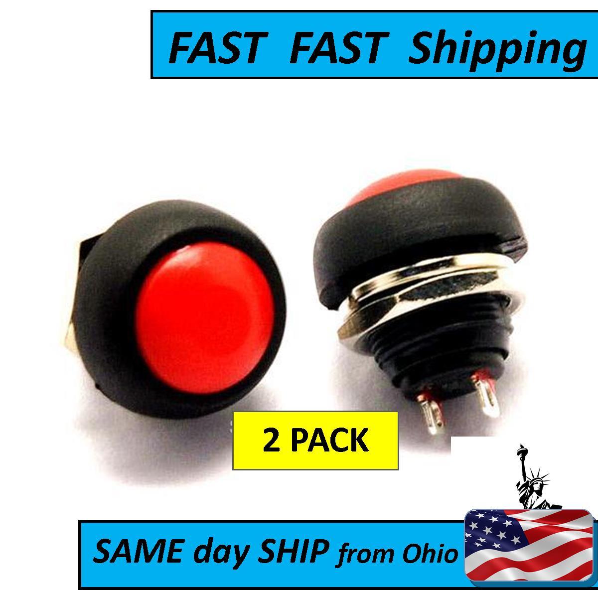 2 PACK /// red momentary small switch