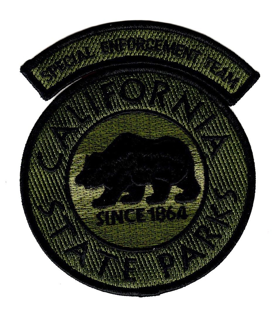 California State Parks Ranger Subdued patch with SPECIAL ENFORCEMENT TEAM rocker