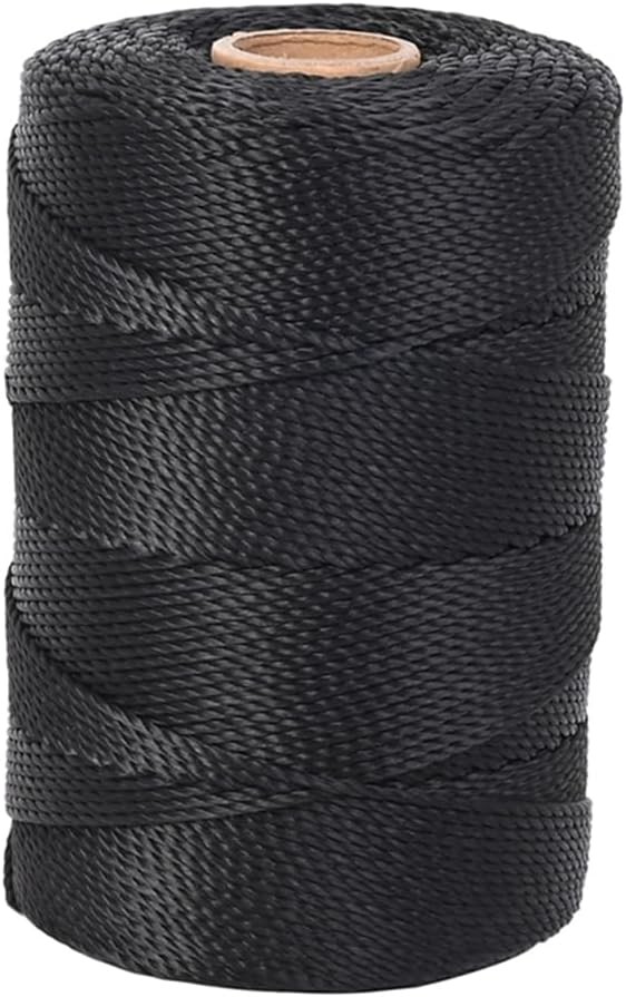 Black Nylon String,500ft 2mm UV-Resistant Nylon Cord Twine for Garden,Tomato,...