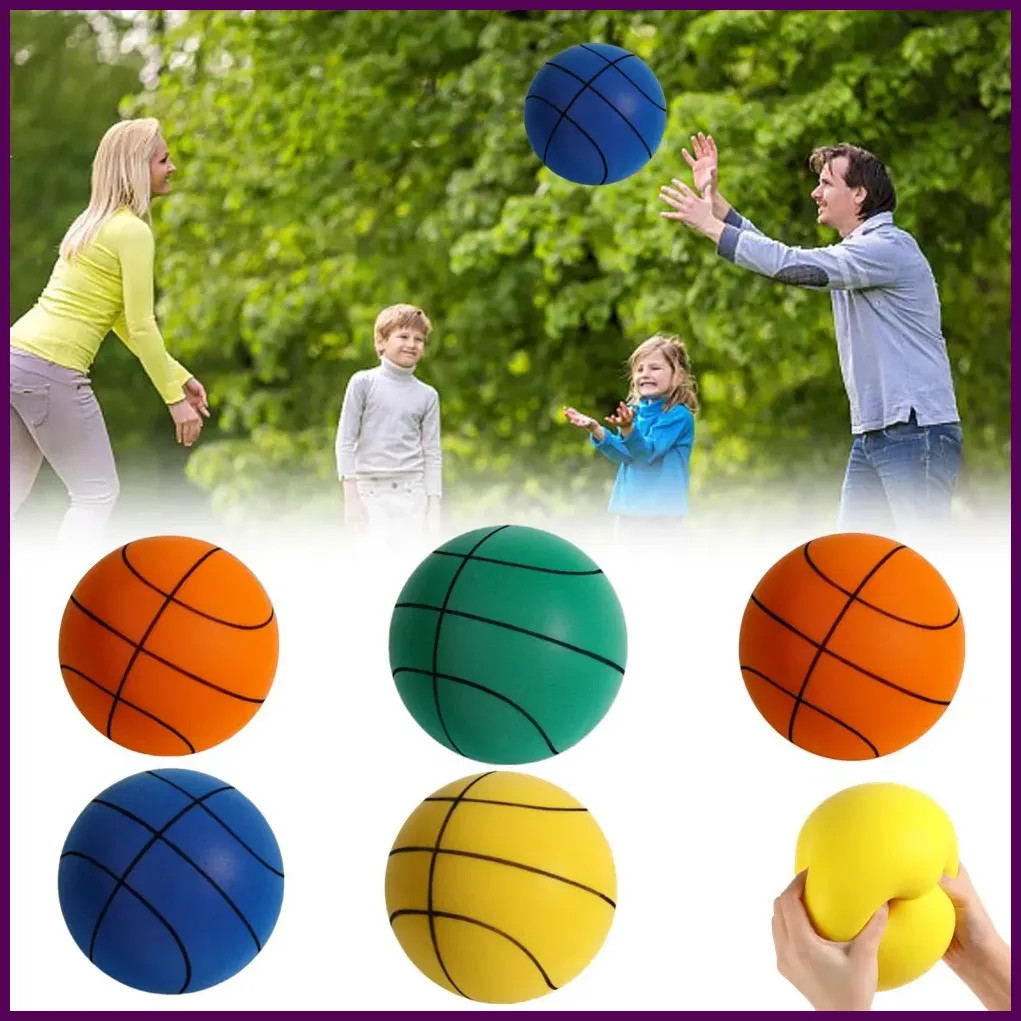 Silent Foam Basketball 18cm Soft Bouncing Indoor Ball Kids Sports Toy