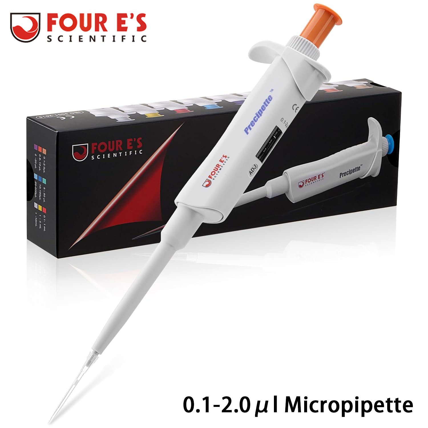0.1-2.0μl Micropipette Adjustable Manual Lab Pipette Single Channel Pipettor New