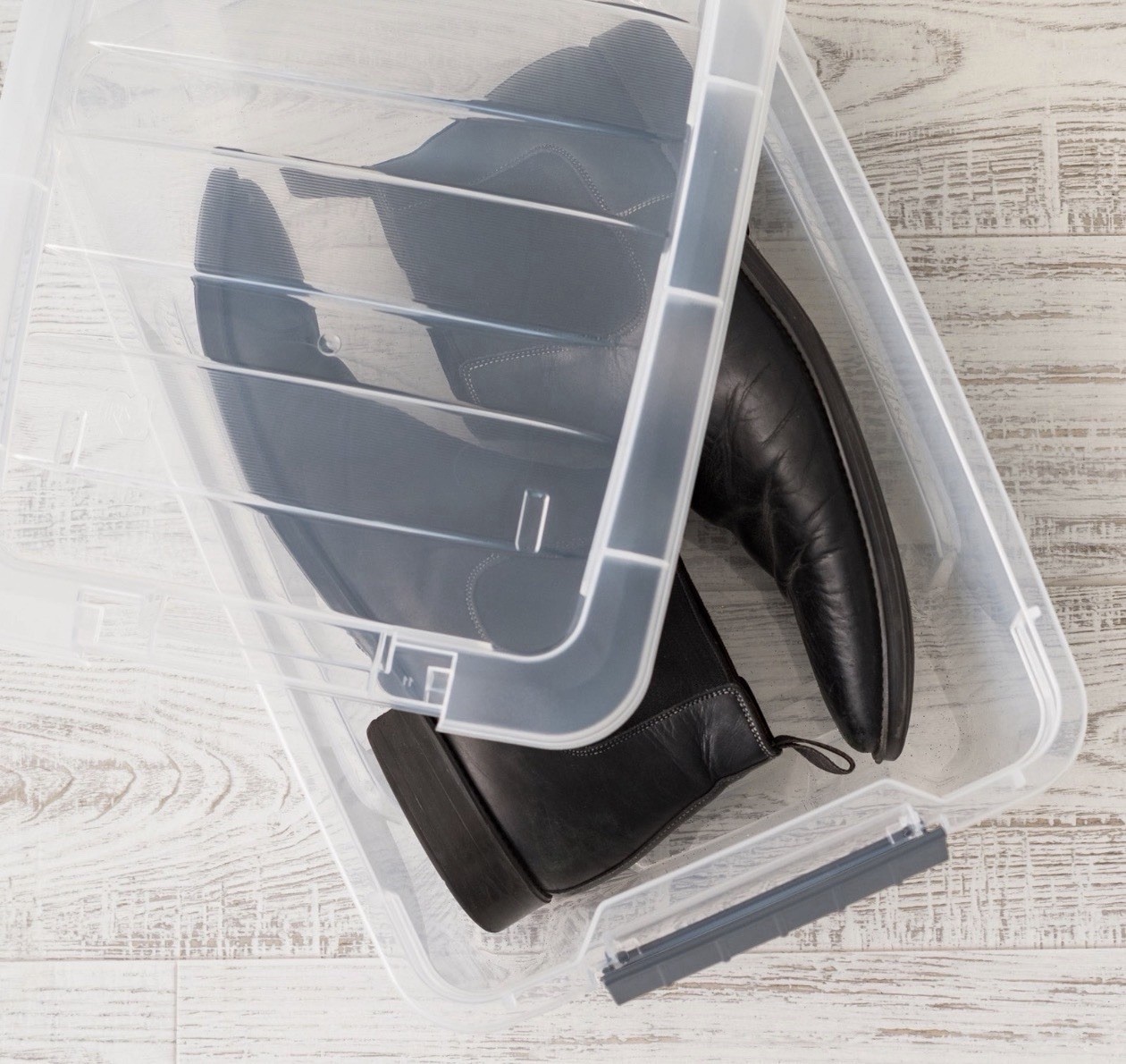 IRIS Buckle-Up Storage Set - Clear - 12.9QT - 4 Pack