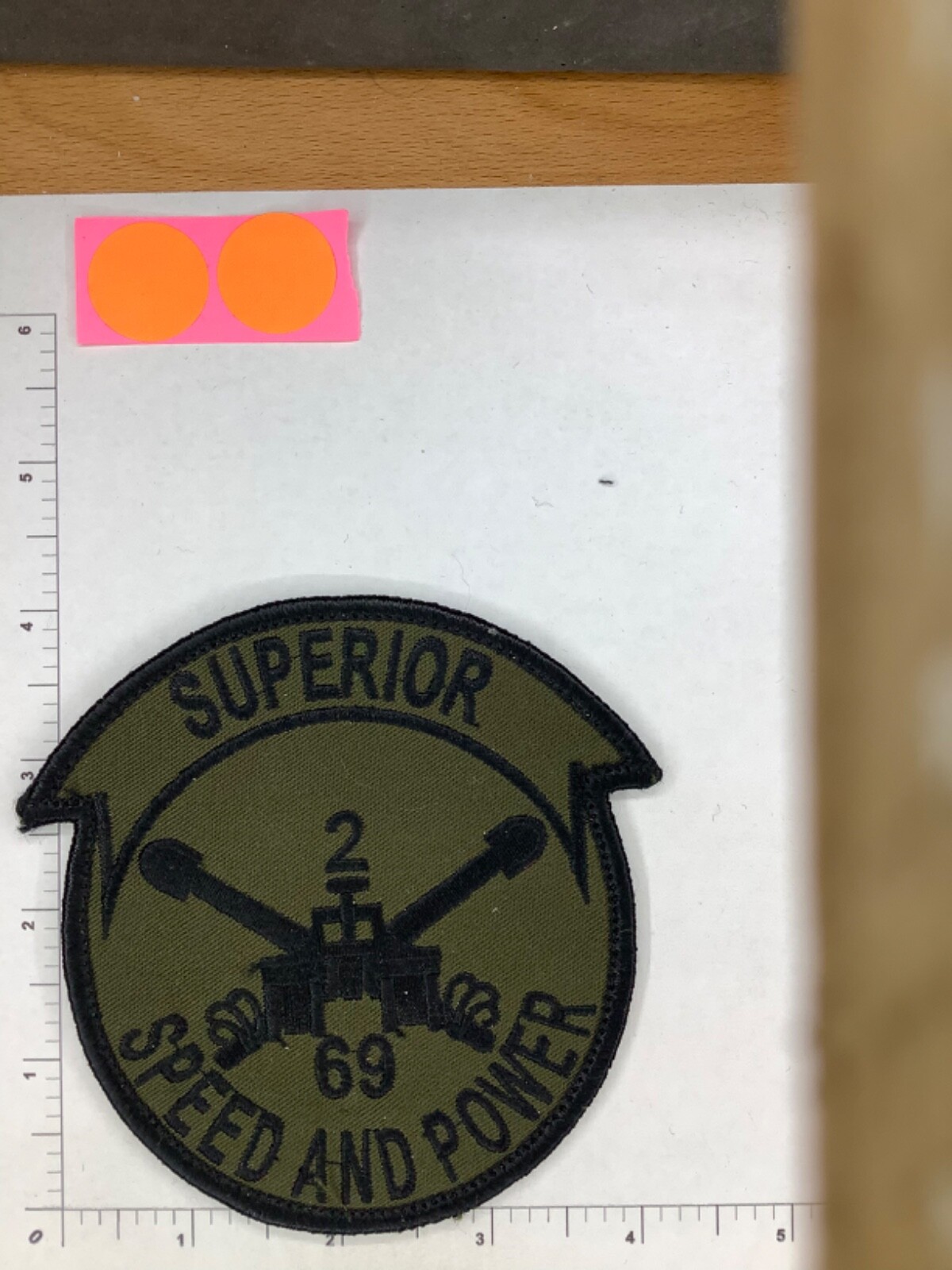 GERMAN  MADE US ARMY 2/69  SPEED AND POWER SUPERIOR ARMOR PATCH