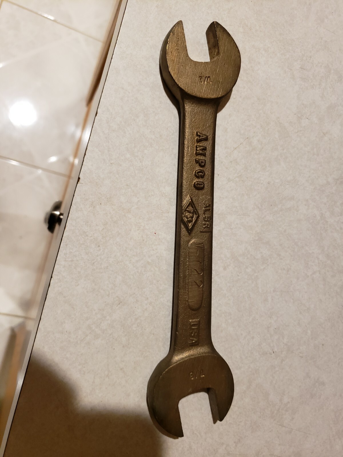 AMPCO W-722 COMBINATION OPEN-END WRENCH ALBRZ 3/4"-7/8"