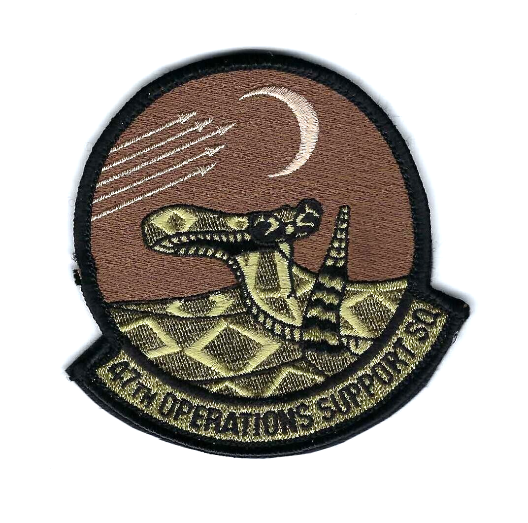 PATCH USAF 47TH 0PERATIONS SUPPORT SQ OSS DESERT OCP EMBROIDERED