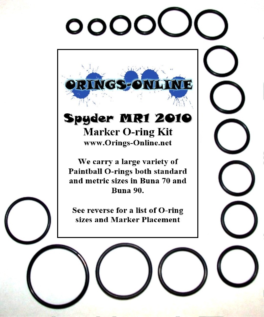 Spyder MR1 2010 Paintball Marker O-ring Oring Kit x 4 rebuilds / kits