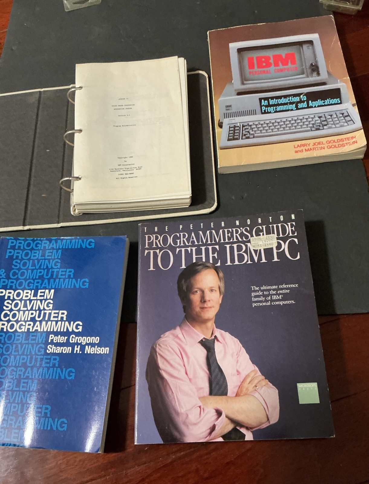 Retro Ibm Pc Programming Manual Lot Peter Norton 1981 Vrtx Programming