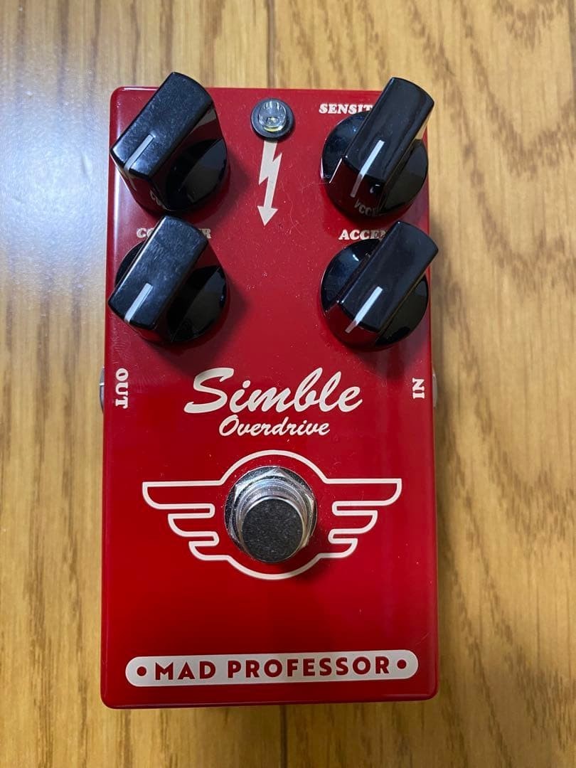 Mad Professor Simble Overdrive Mk2 Level Contour Sensitivity Accent Sound Red