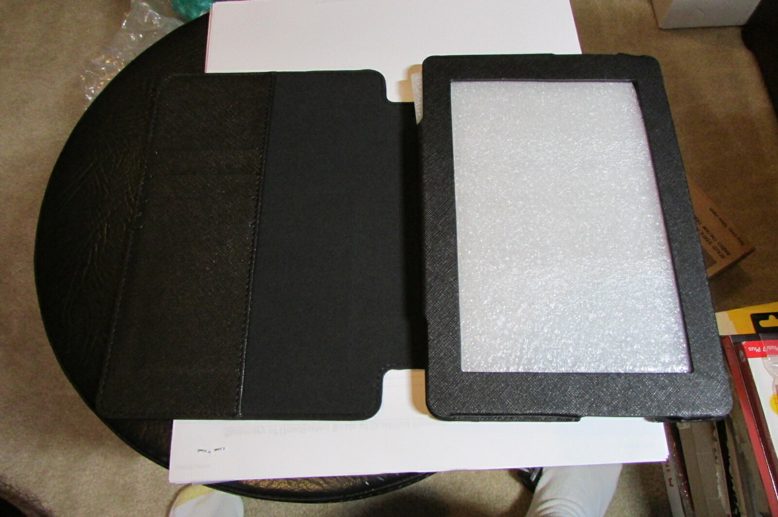Bear Motion Amazon KINDLE Fire HD7 2nd Gen. Tablet Stand Folio Case Cover BLACK