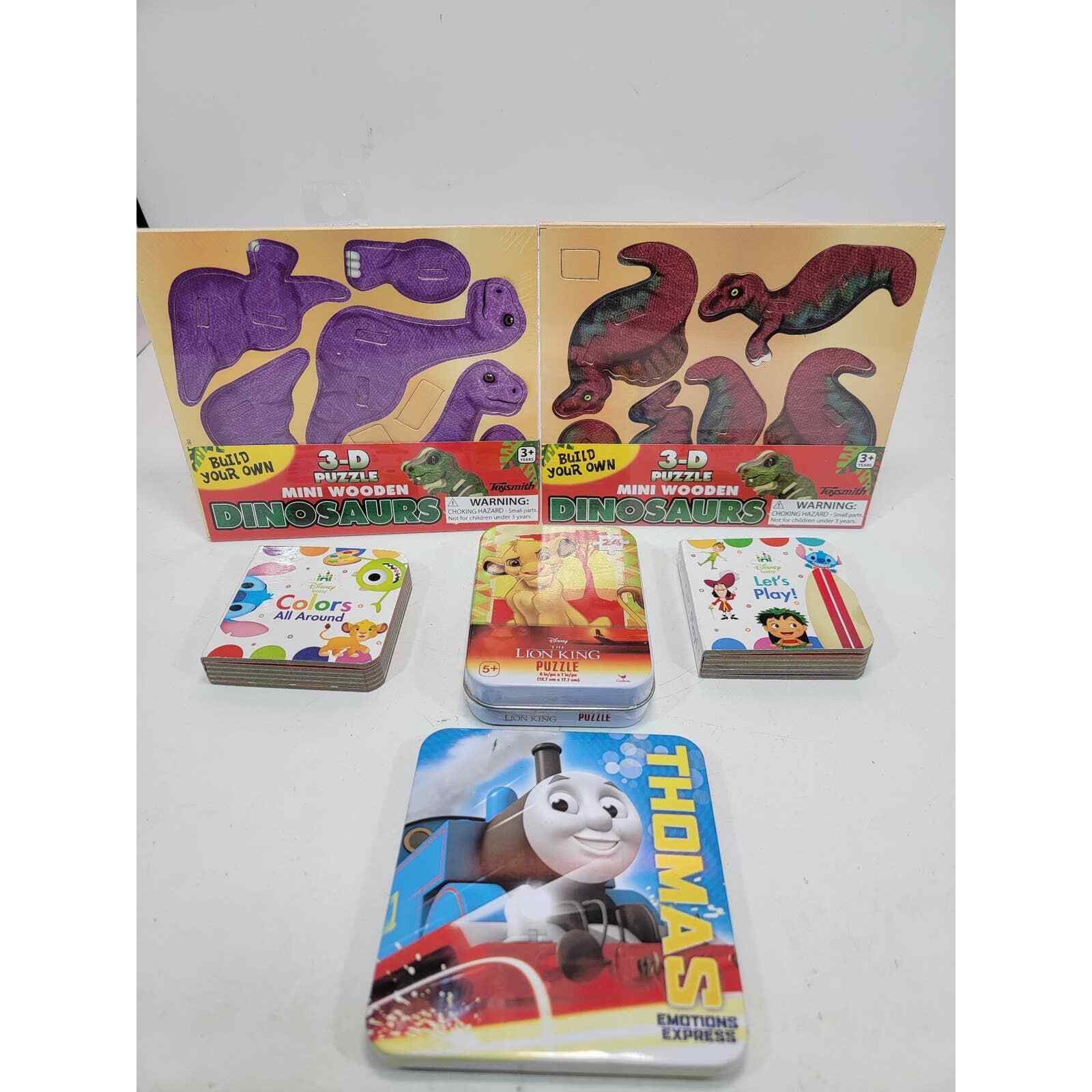 Educational Toys Lot Of 6 Animal Games - Animal Puzzles & Books