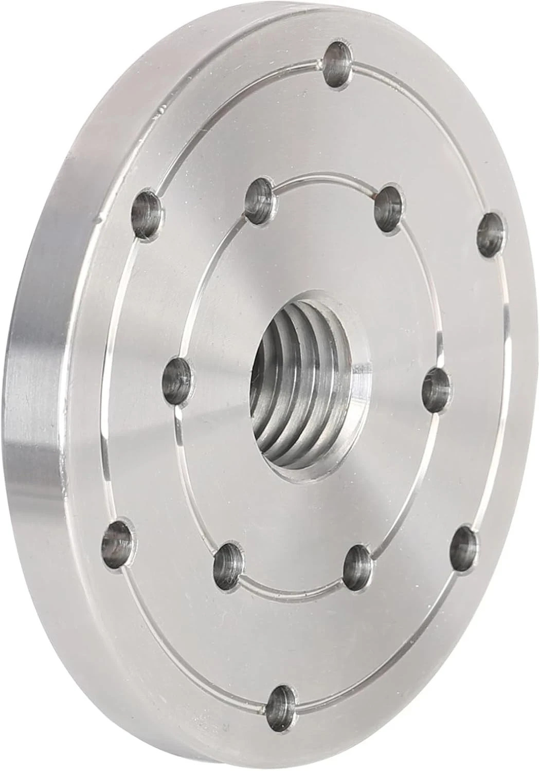 4" Wood Lathe Steel Faceplate, 1”x8TPI Spindle Thread Woodworking Machine...