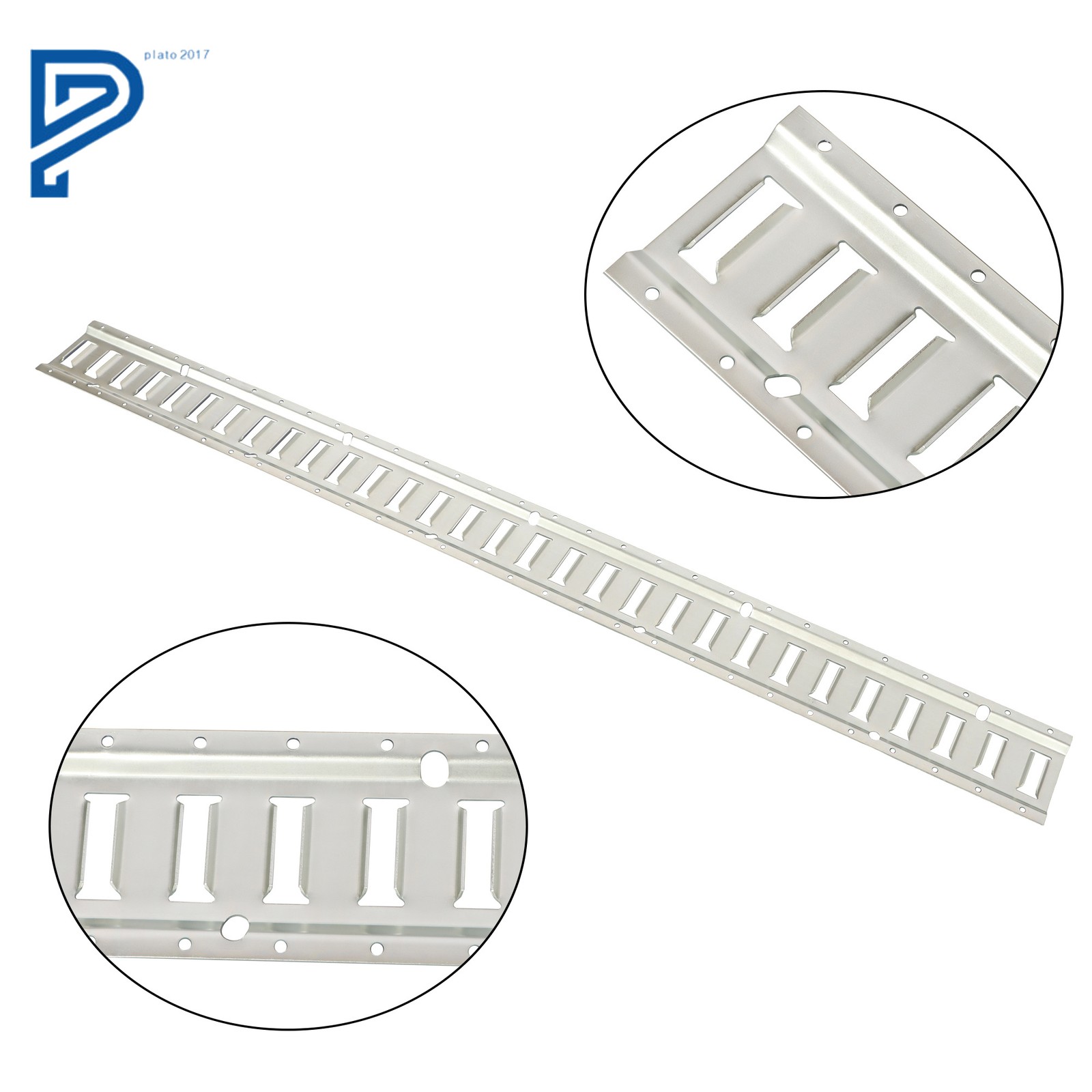 28PCS 4× 5' E-Track Rails with 8× Caps 8× Straps 8× O-Rings Tie Down Kit