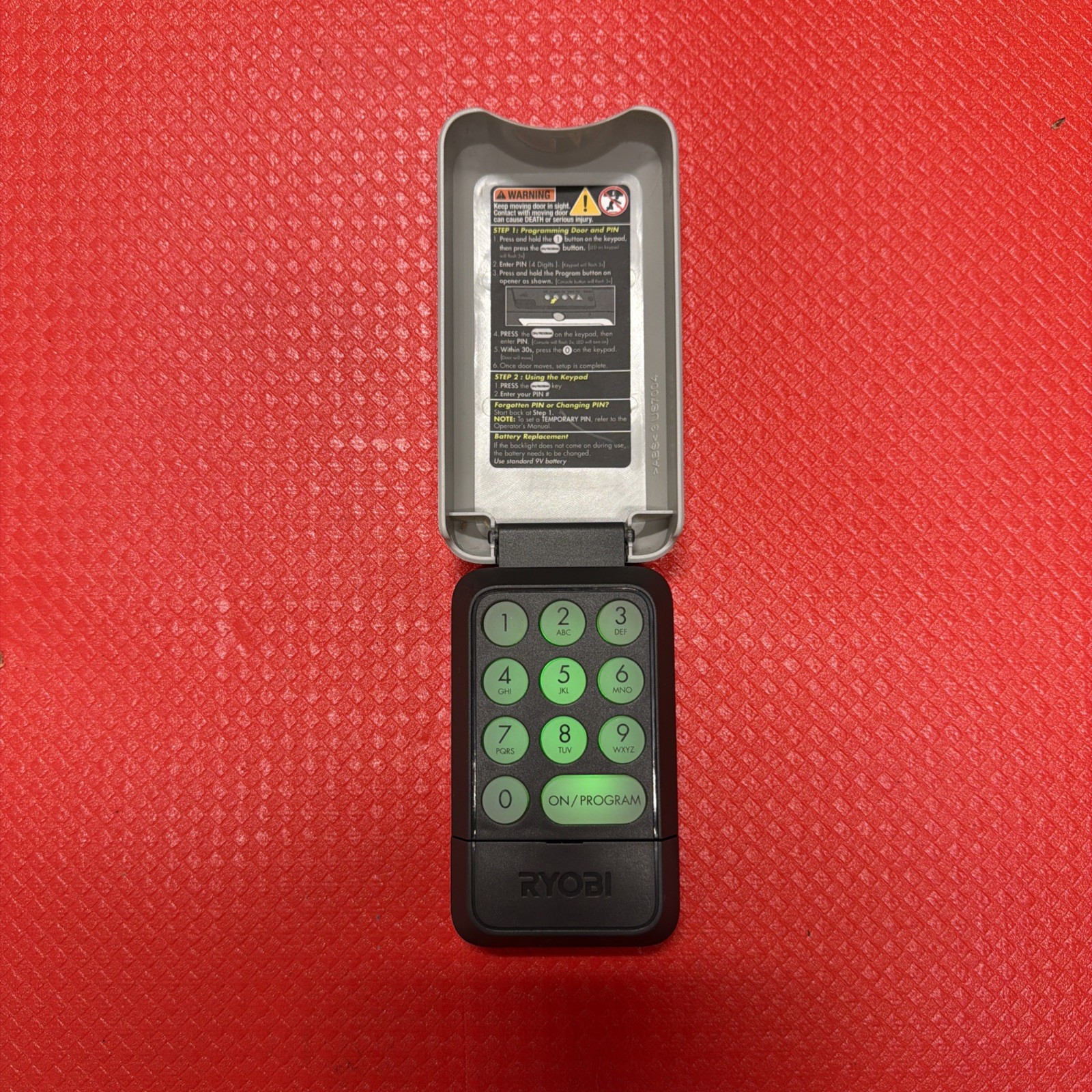 RYOBI GDA300 Garage Door Opener Outdoor Wireless Keypad - NEW