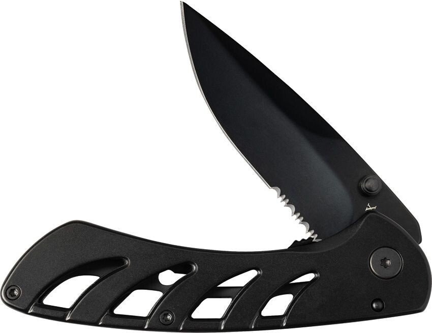 Case Cutlery TecX Exo-Lock Pocket Knife Blk Skeletonized Stainless Handle 75681