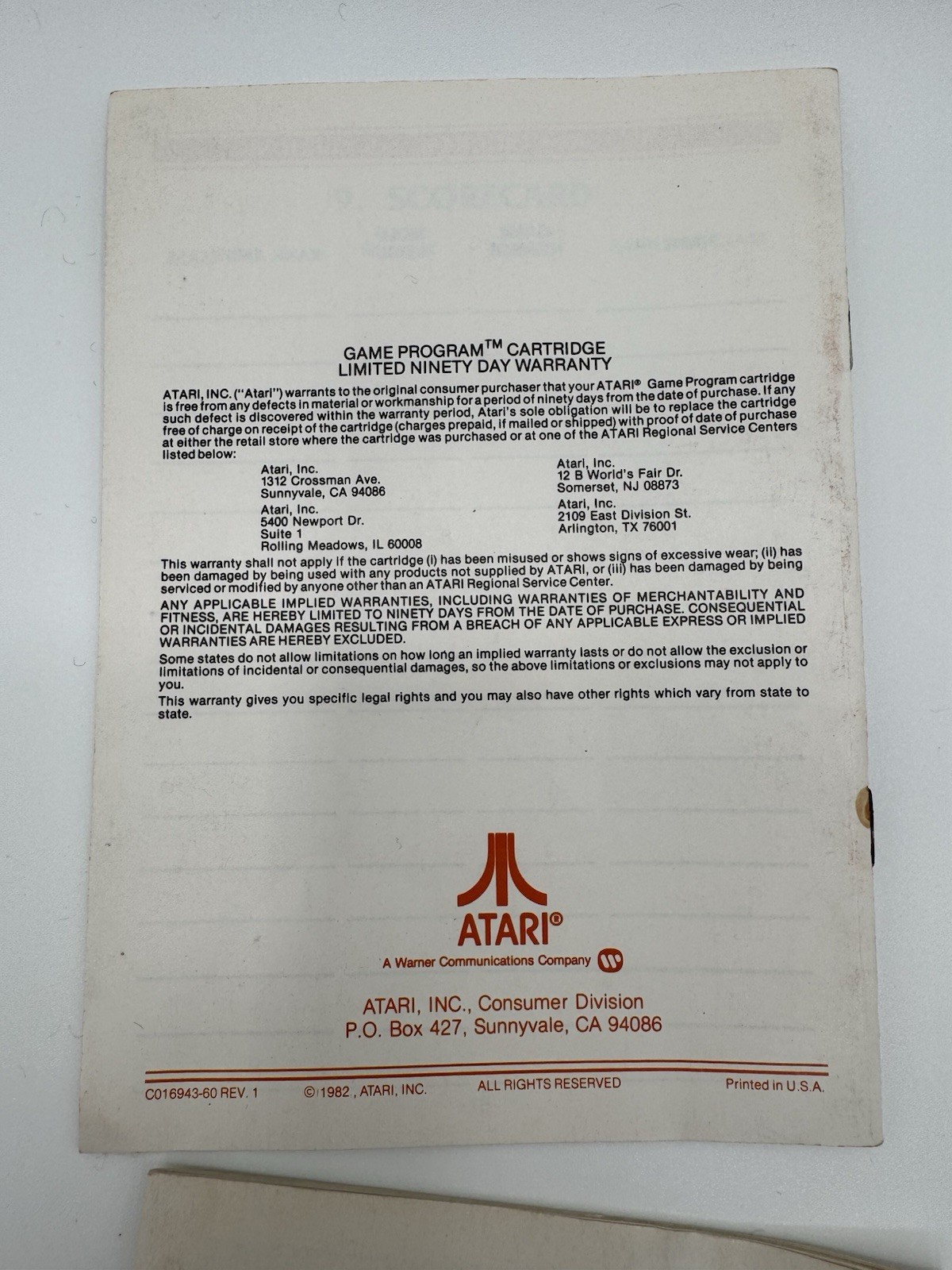 VTG Atari Instruction Booklets ONLY: Defender Star Raisers Pac-Man Atari Force