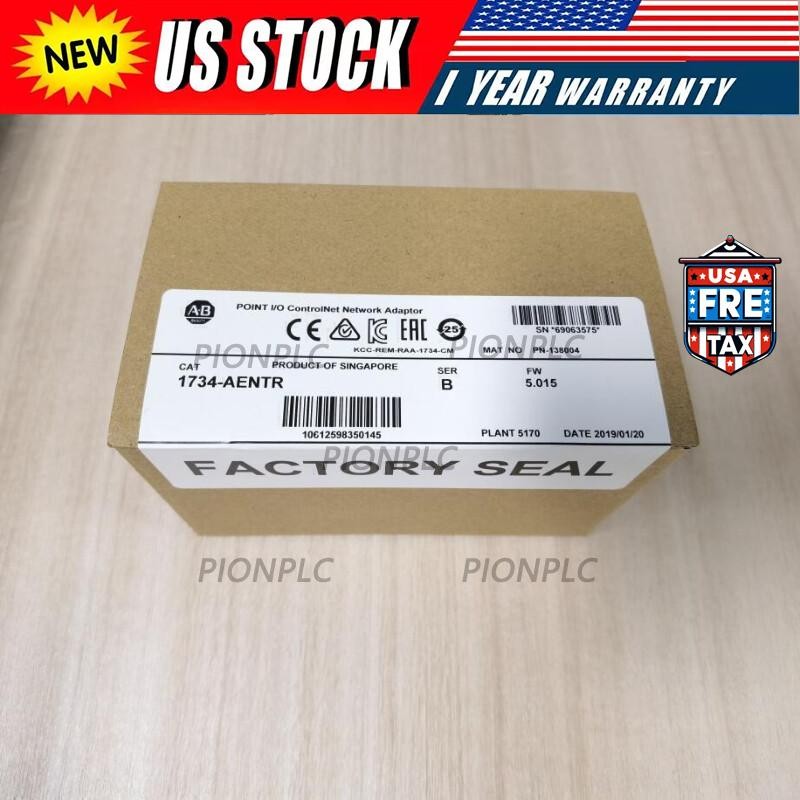 New AB 1734-AENTR  Point I/O Dual Port Adaptor Module 1734AENTR US Free Tax