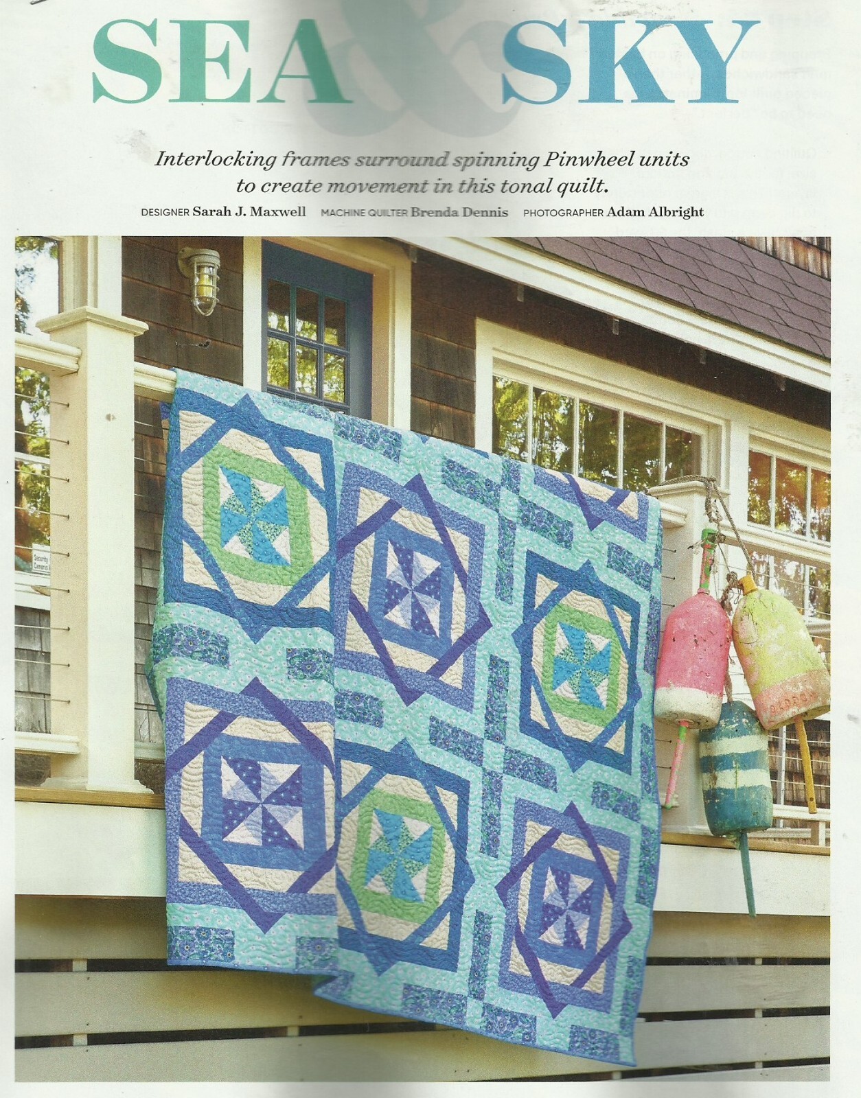 B0553  SEA & SKY QUILT PATTERN/INSTRUCTIONS