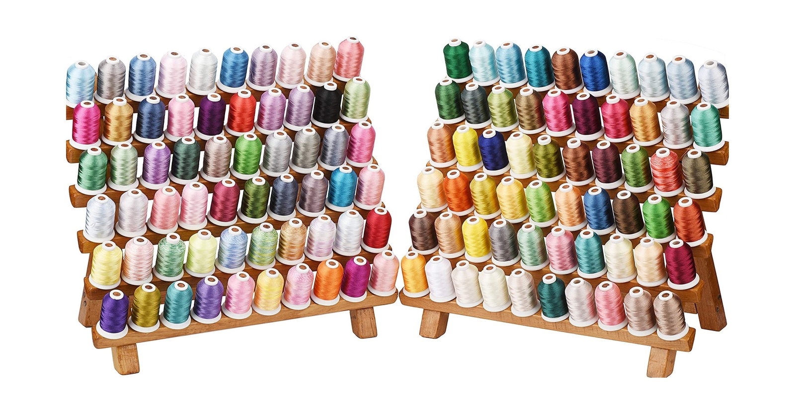 Simthread Value Pack Bundle Add-ons | Madeira 120 Colors Kit & 144pcs White P...