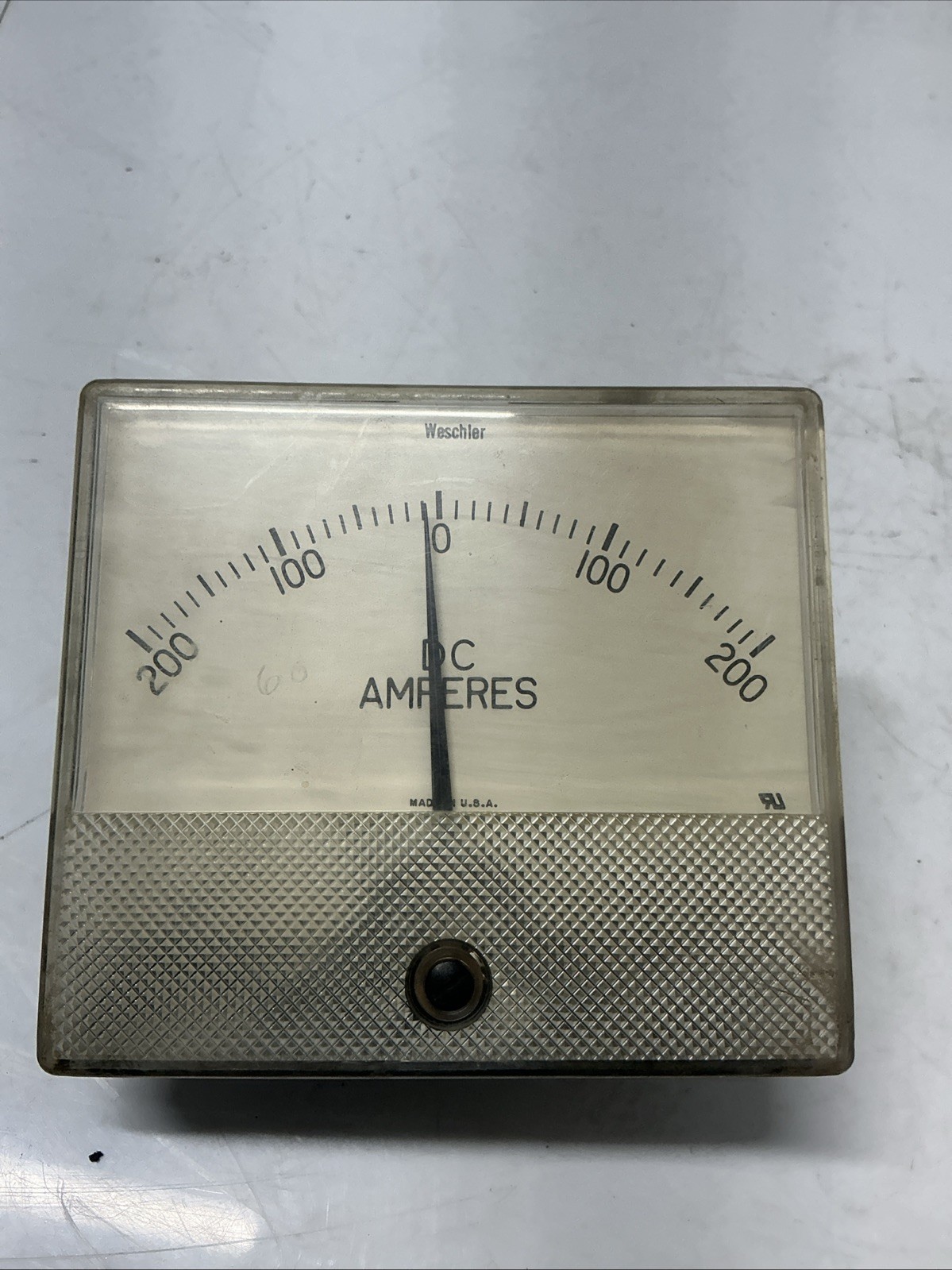 Weschler GX372 DCA DC Ammeter Panel Meter AC-811