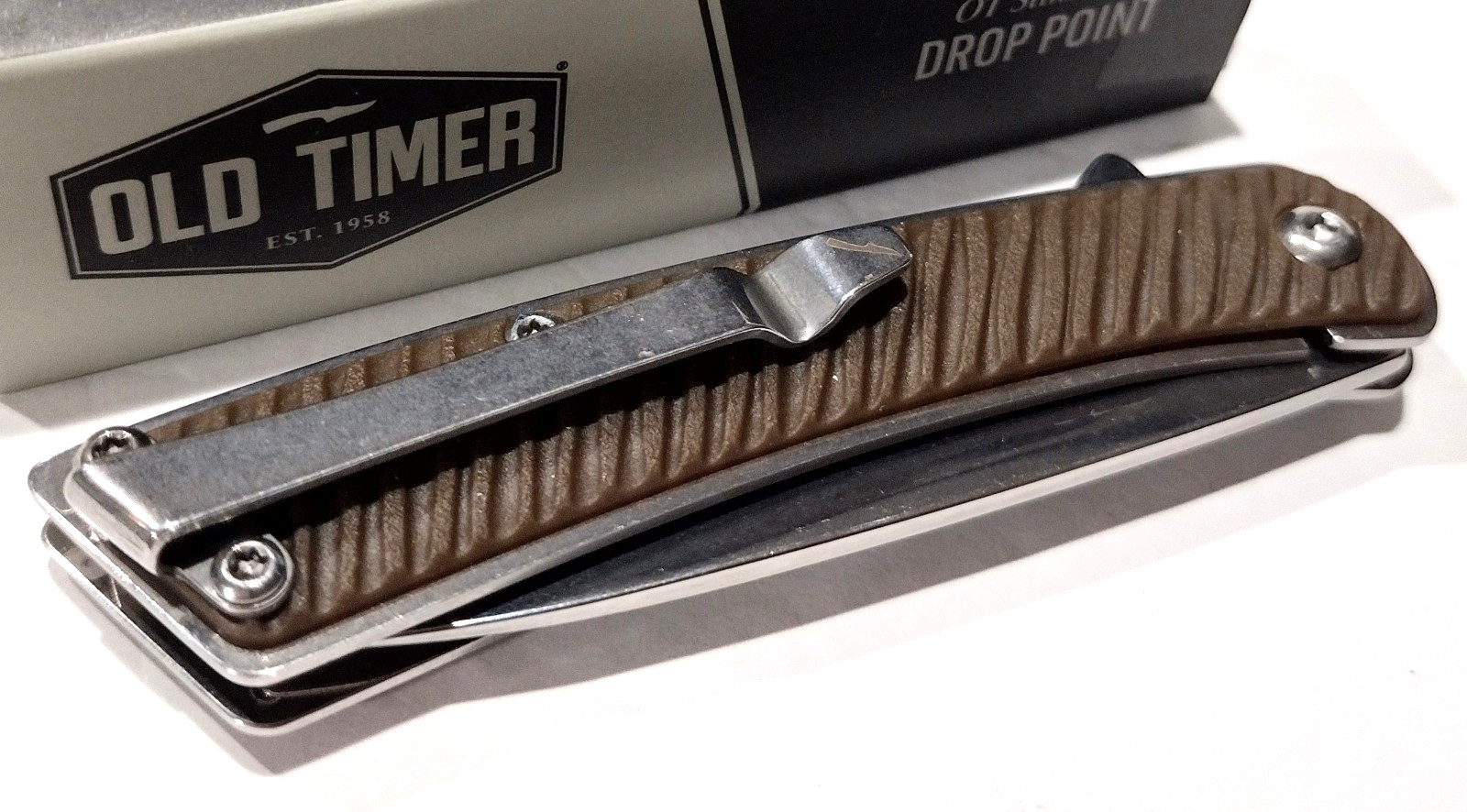 Schrade Old Timer Slim Linerlock Drop Point Every Day Carry Folding Pocket Knife