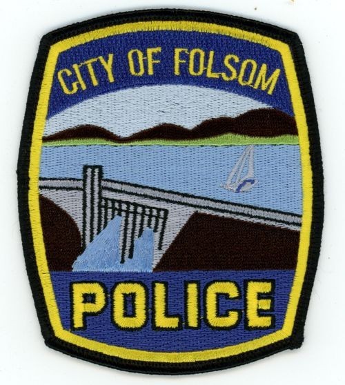 CALIFORNIA CA FOLSOM POLICE NICE SHOULDER PATCH SHERIFF
