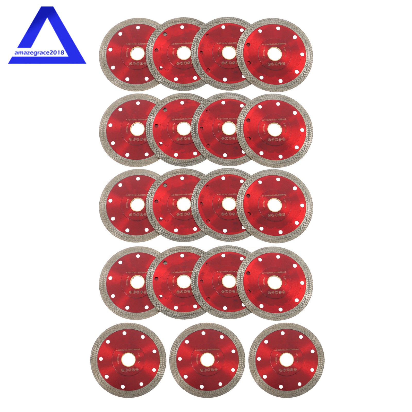 20Pcs 4.5" Super Thin Diamond Blade for Angle Grinder Wet Tile Saw Blade Tile