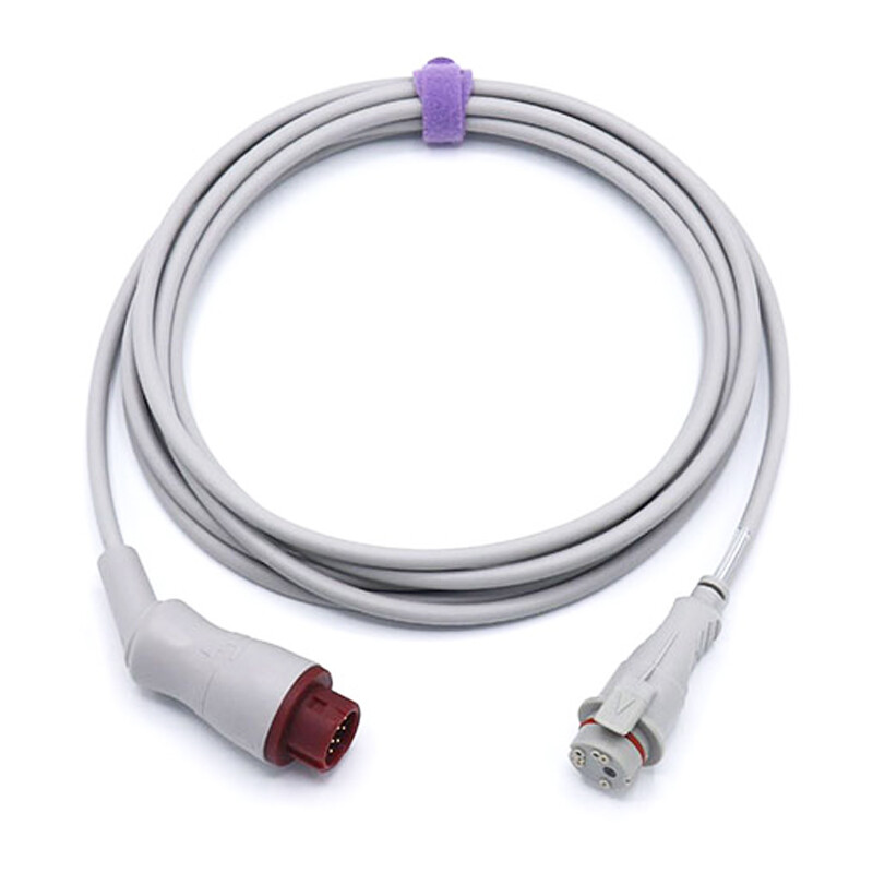 12pin to BD Pressure Transducer IBP Adapter Cable Compatible With Philips/HP