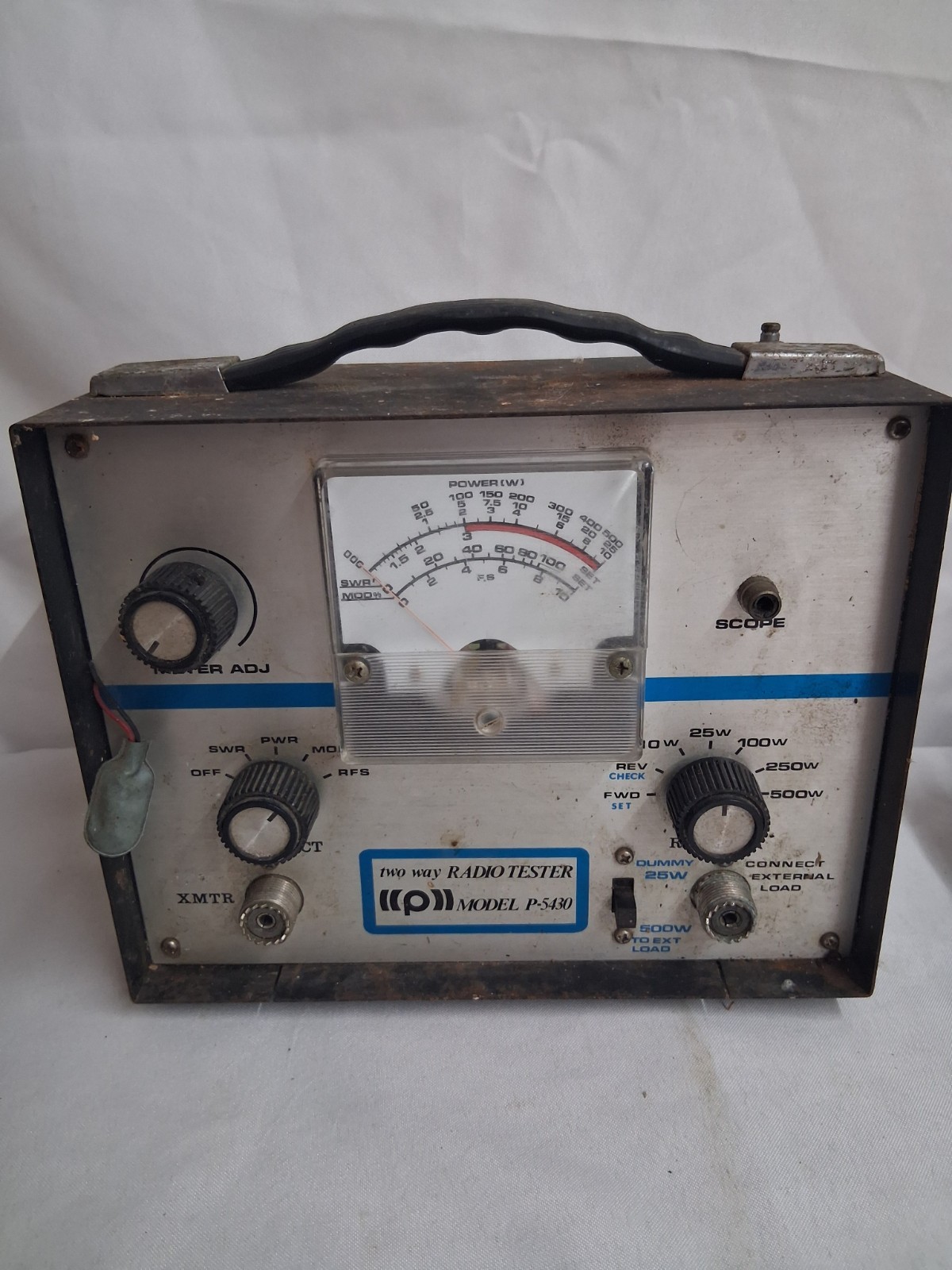 Vintage PACE Two Way Radio Tester (Model P-5430) Untested