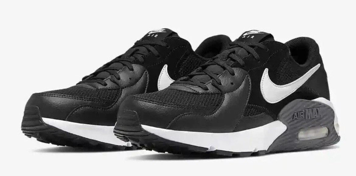 Nike Air Max Excee Black White Wolf Grey Running Sneakers CD4165-001 Men's Sizes
