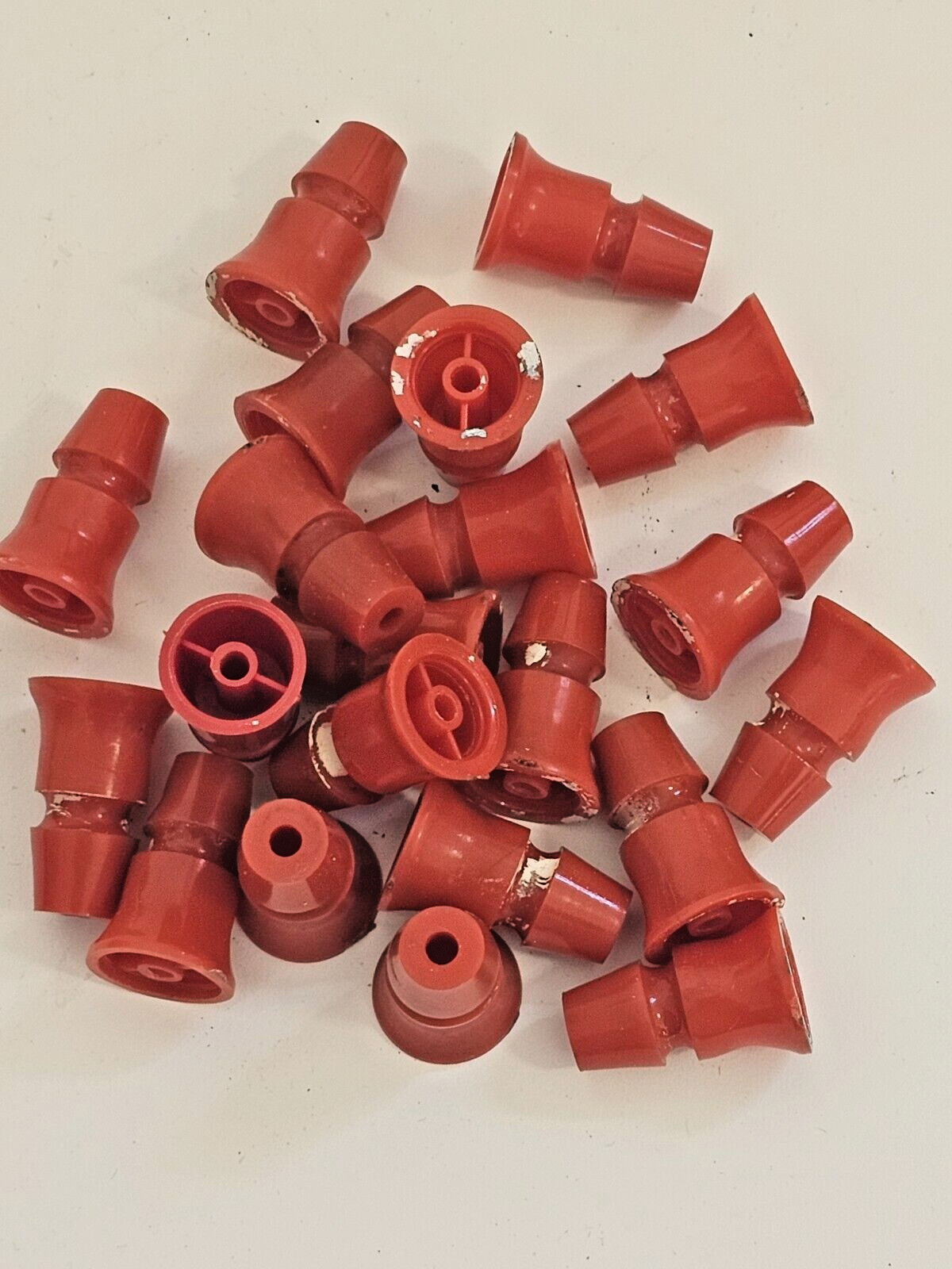 POST VINTAGE WILLIAMS PINBALL MACHINE PLASTIC RED SMOOTH POSTS 1-1/8" PRICE EA