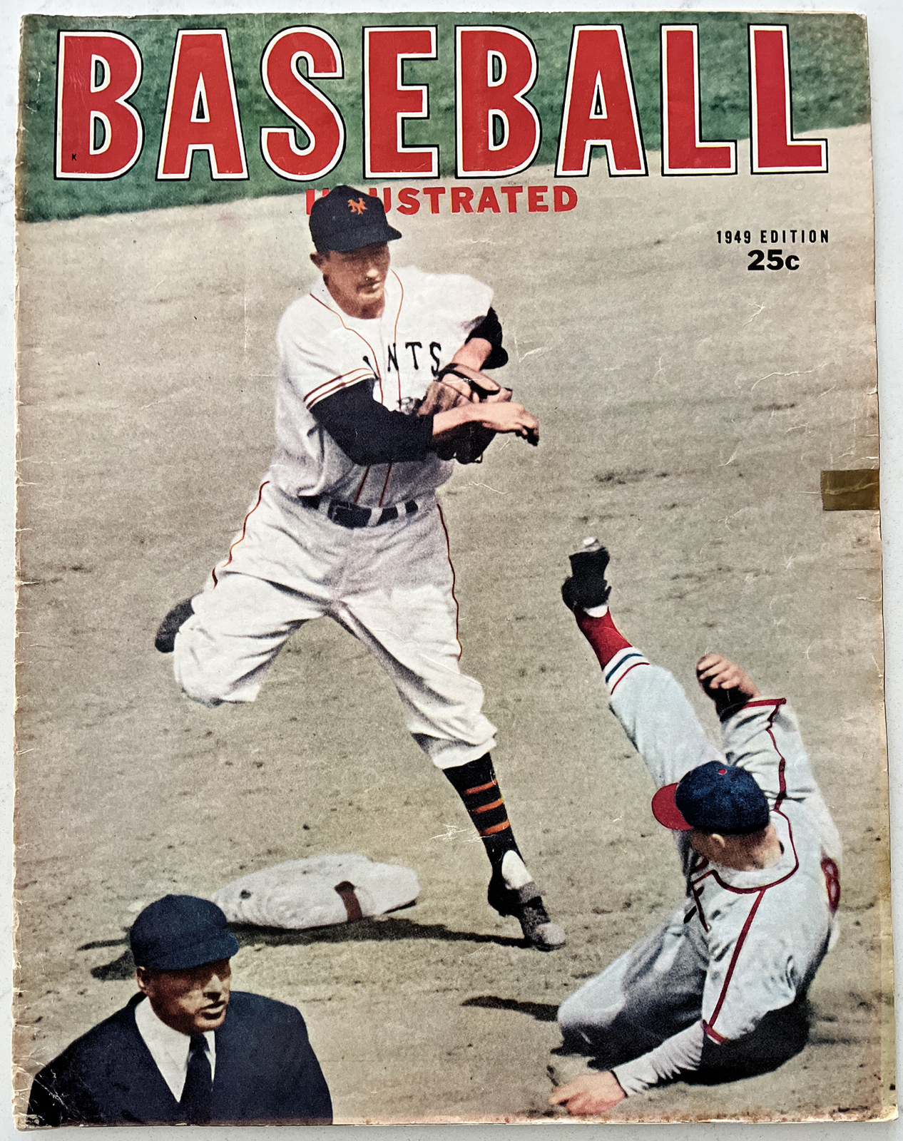 Baseball Illustrated Magazine 1949 New York Giants Bill Rigney, (B170)