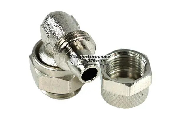 Phobya 8/6mm (6x1mm) Compression Fitting G1/4 90° Revolvable PH-62017