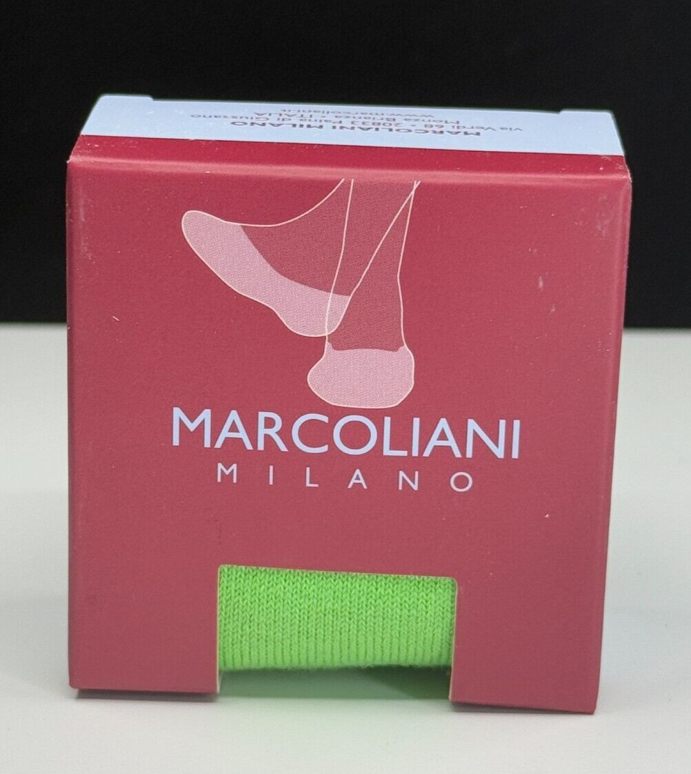 Marcoliani Milano Invisible Touch No Show Pima Cotton Apple Socks NIB