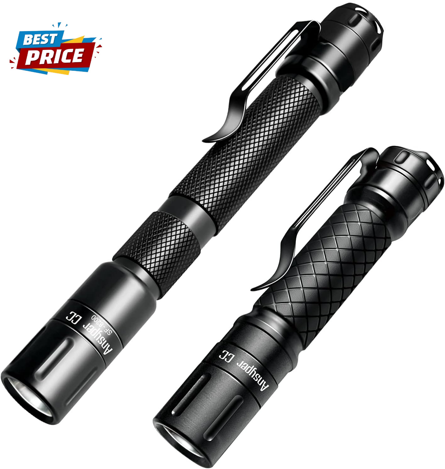 Mini Flashlight 3 Modes Small Flashlights LED Powerful High Lumens Tactical Pen