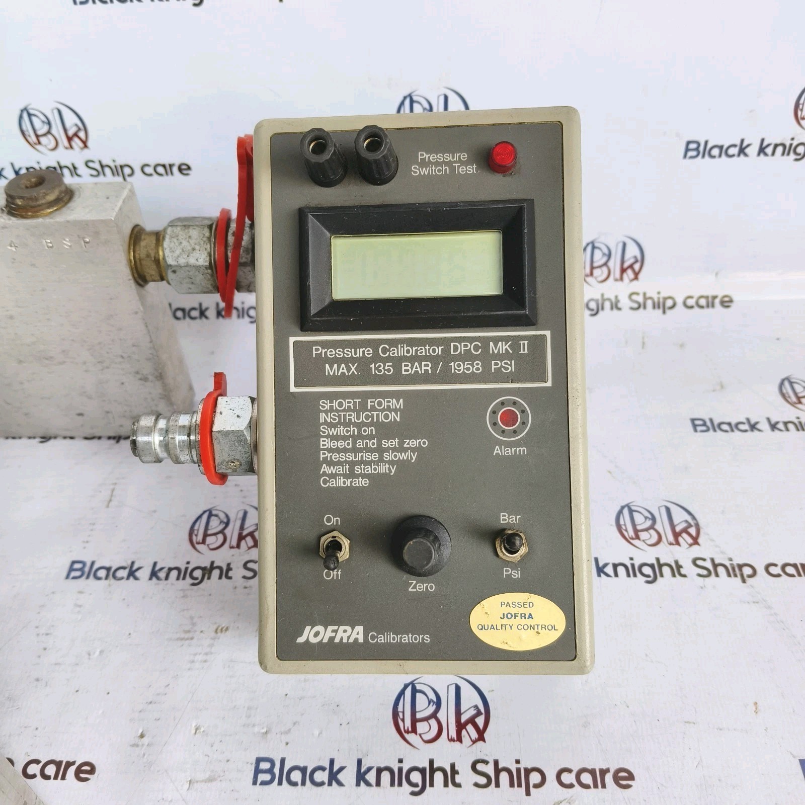 JOFRA Calibrators type-DPC MK 2 135 Bar/1958psi