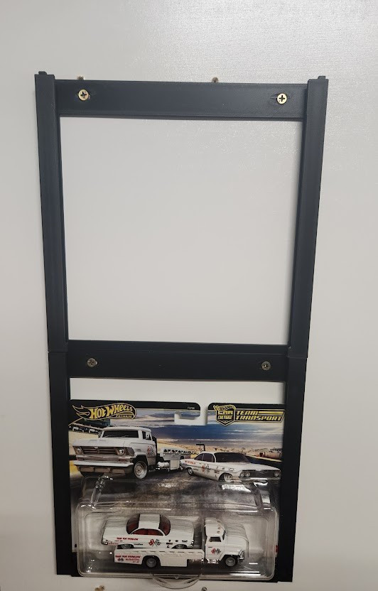 Fits Hot Wheels "Team Transport" Cards. Display Rack Wall Mounting System
