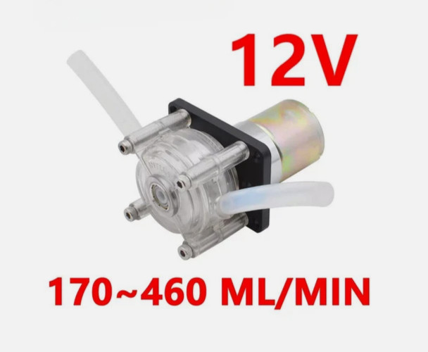 12V DC Peristaltic Pump High Flow 460ml/min Dosing Lab Water 5pcs 12 Volt Lot