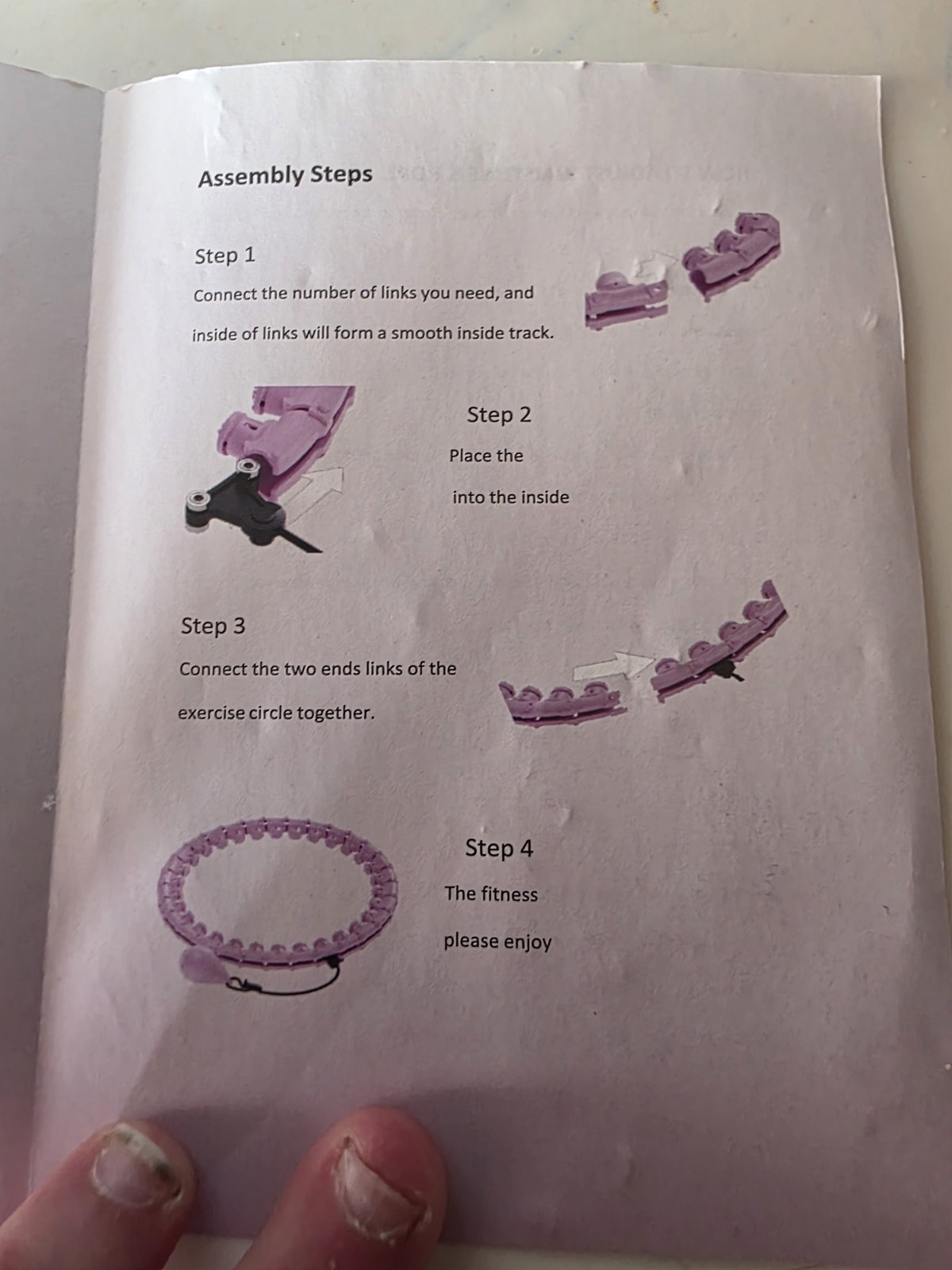weighted fitness hoop (Open Box)