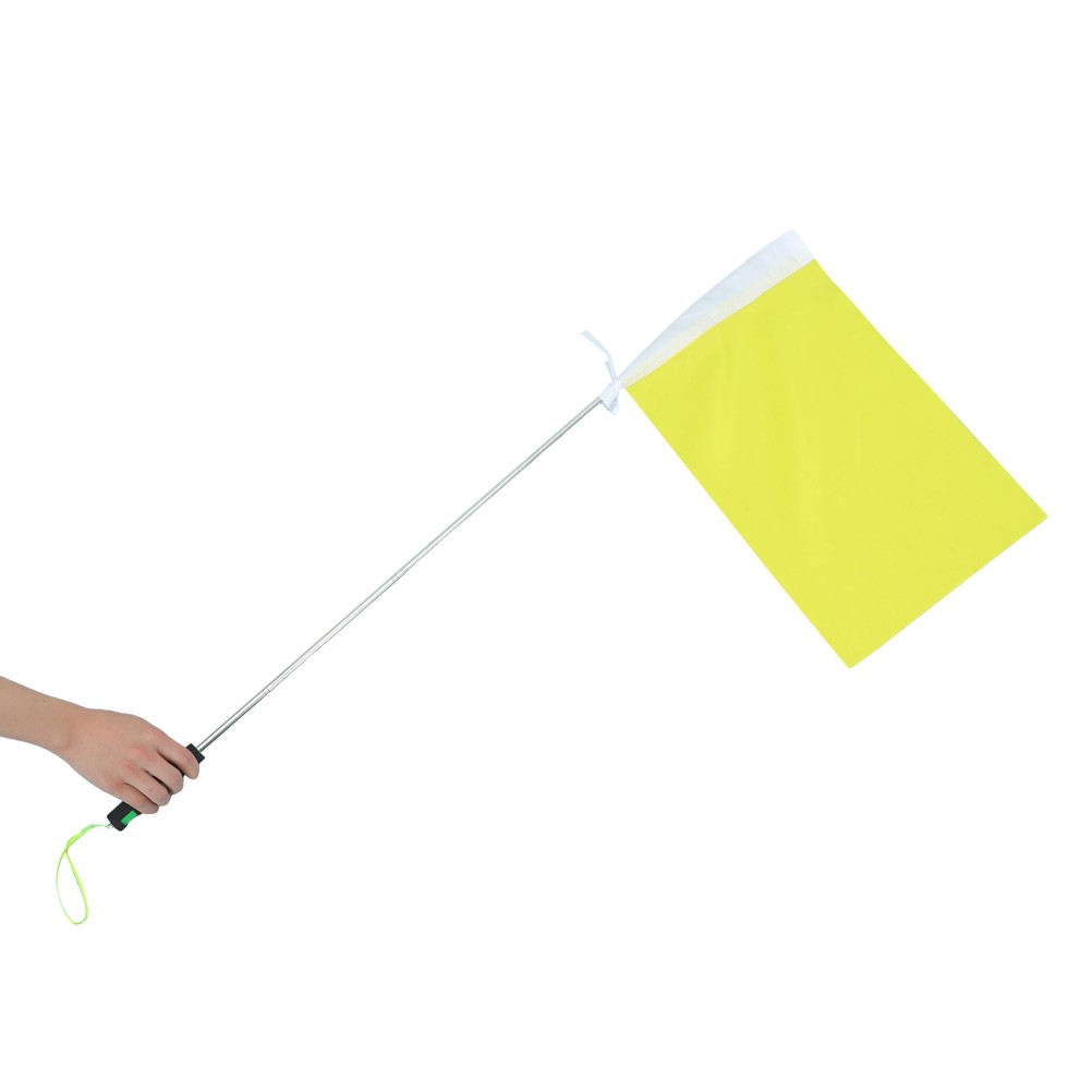Soccer Referee Flags: Penalty Signal Flags with Comfortable Sponge Handle &
