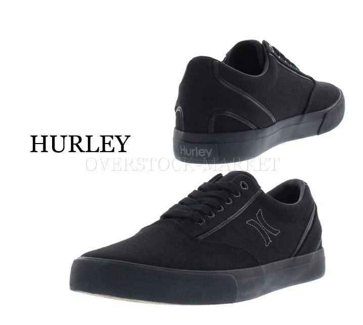 NEW! MEN'S HURLEY ARLO LACE UP LIGHTLY CUSHIONED FOOTBED CANVAS SNEAKER! VARIETY