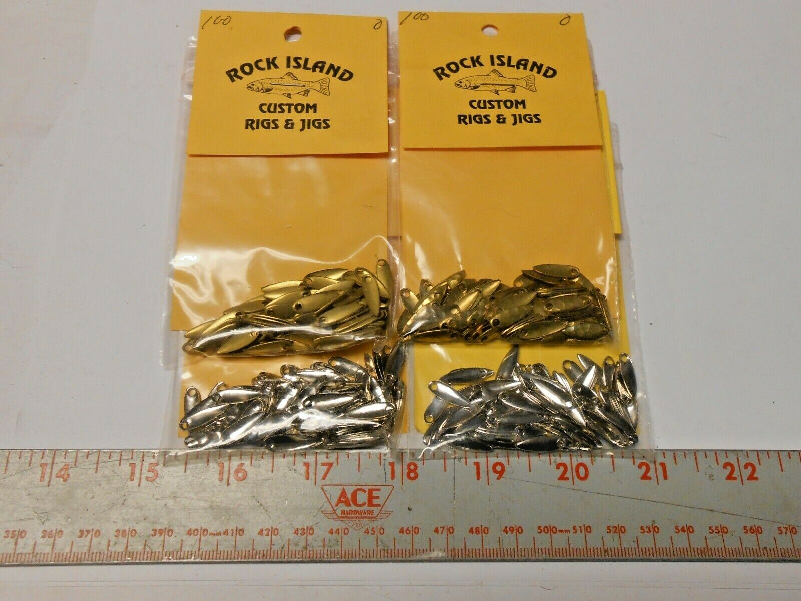 ROCK ISLAND SPORTS Willow Leaf Spinner Blades  # 0 100 ct