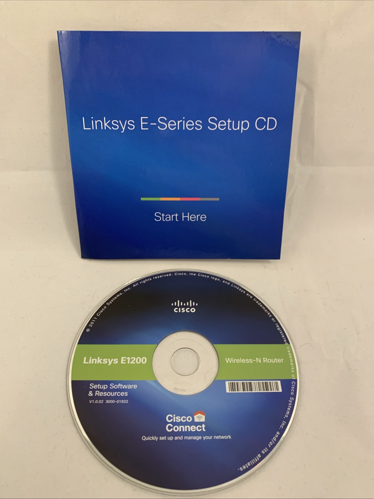 Linksys E1200-Series Setup CD Cisco Wi-Fi Router Network Software Management