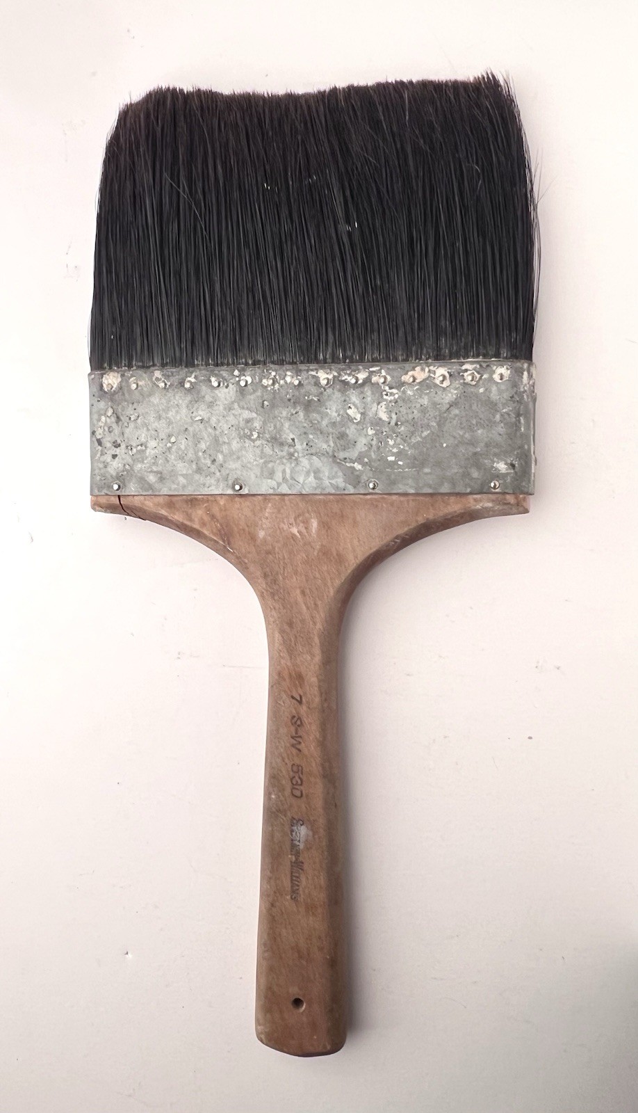 Large VTG Paint Brushes 7" Sherwin Williams 8" Vulcanized Rubber Steampunk Decor