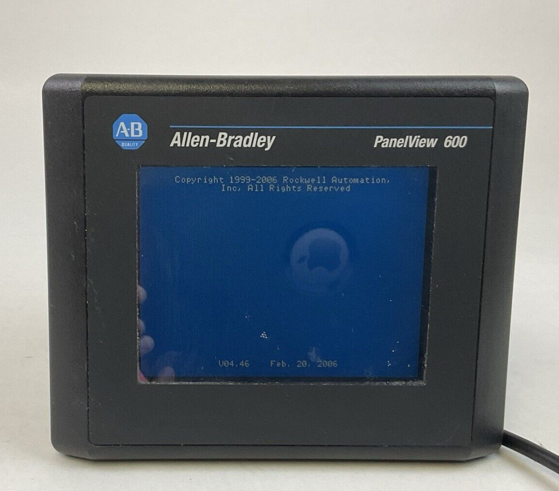 ALLEN BRADLEY 2711-T6C20L1 SER B REV F FRN 4.46 PANELVIEW 600 24VDC